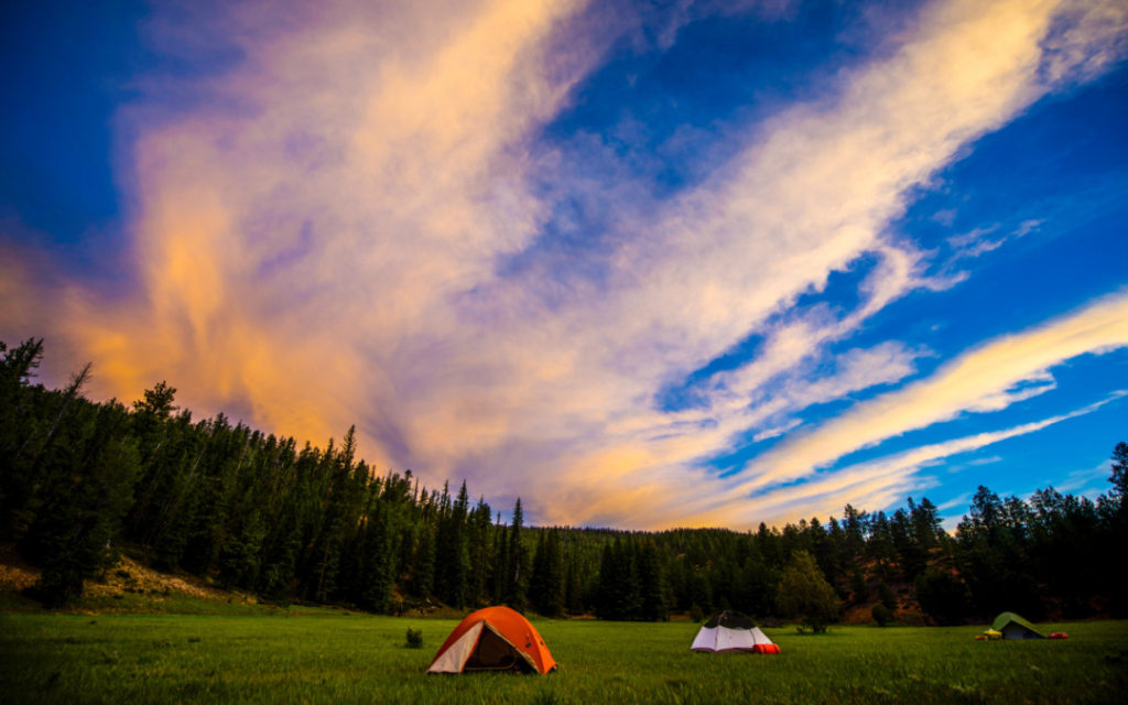 Tents on public lands outside of bryce canyon national park 